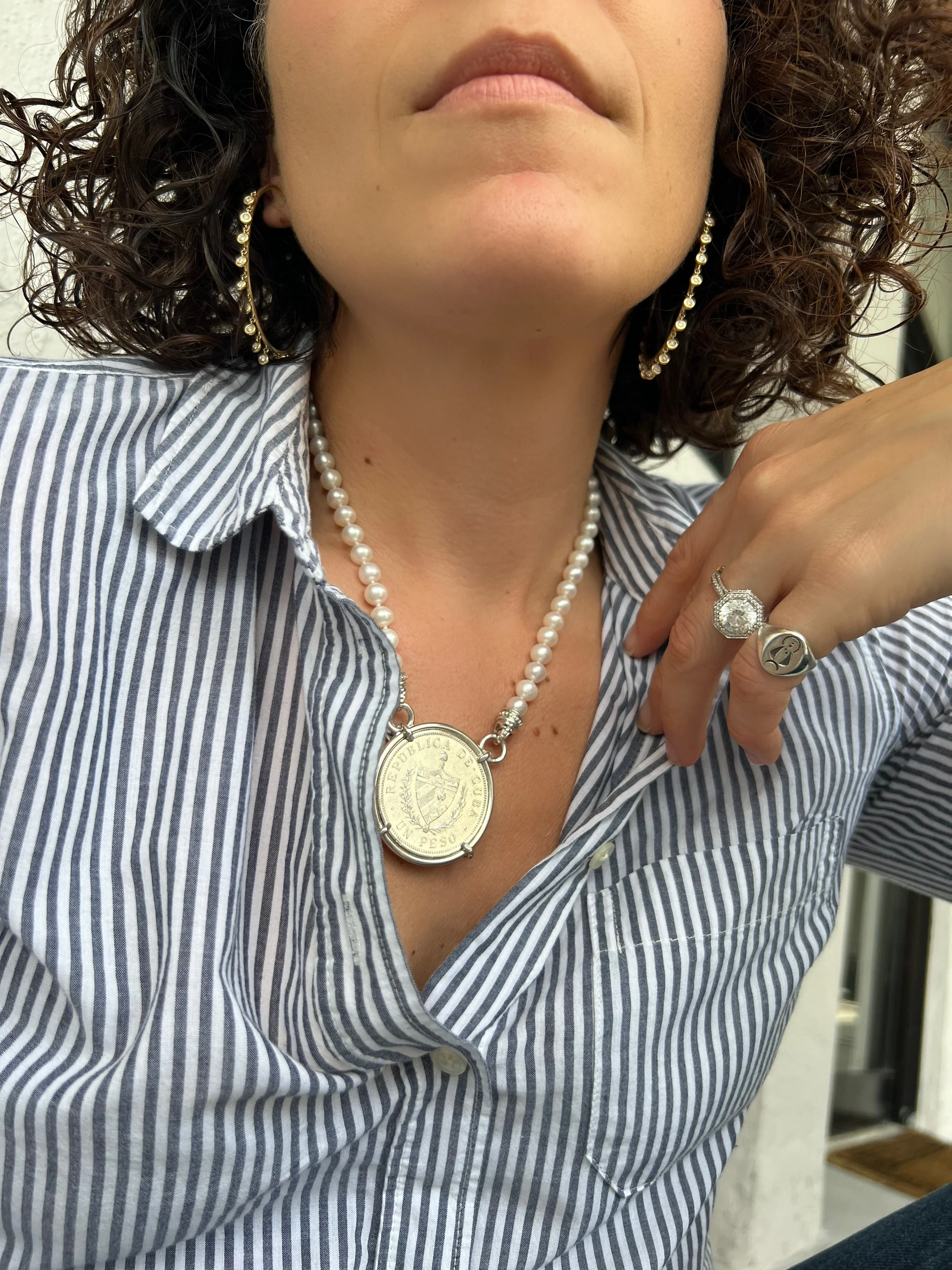 Large Cuban Crest Pendant - Image 4