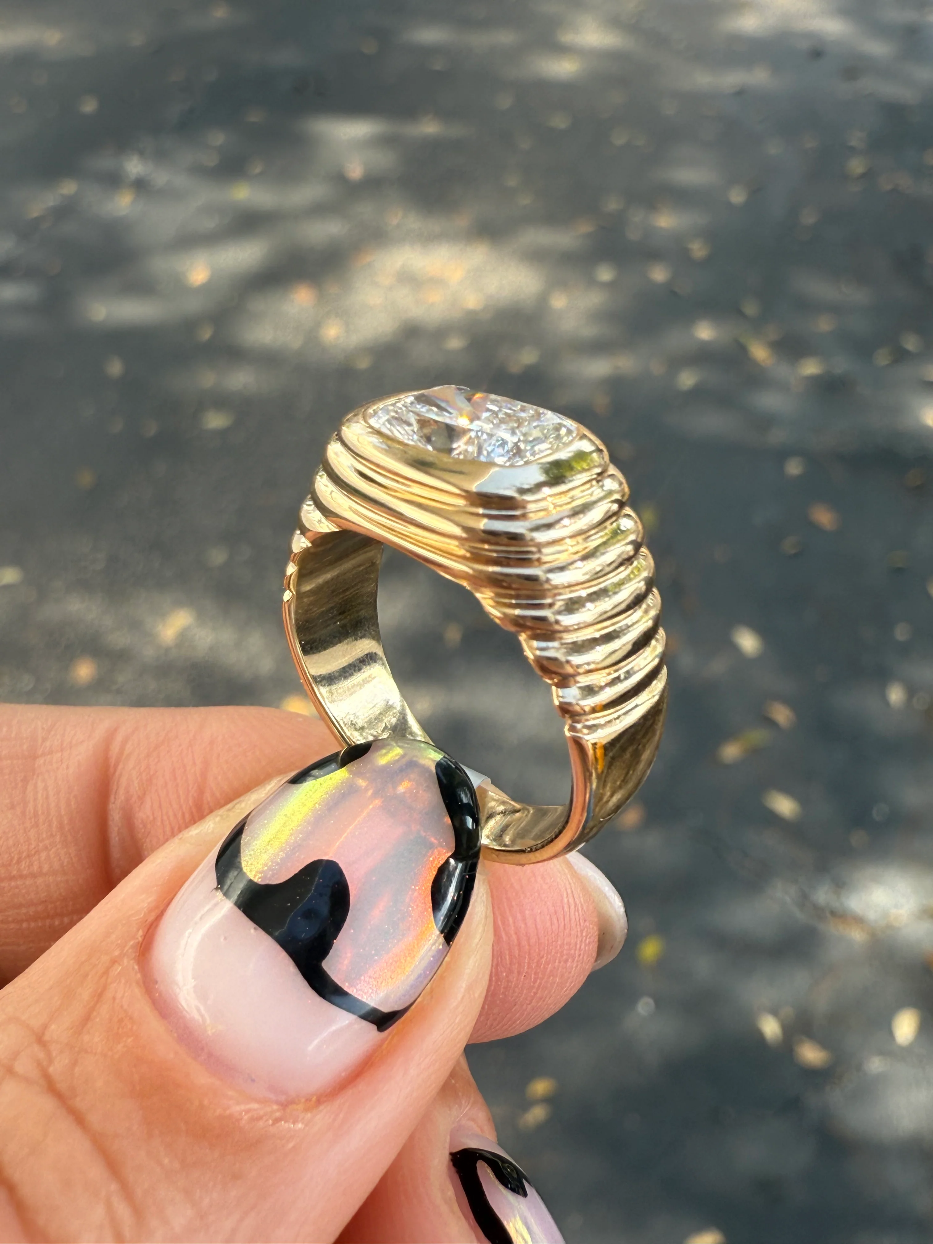 The 1990 Pinky – 2ct Lab Diamond Power Ring - Image 3